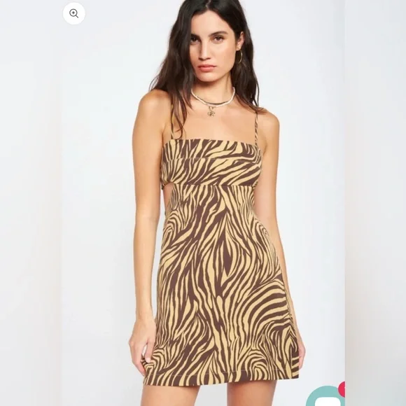 Tiger print Cut Out Dress - Picture 6 of 13